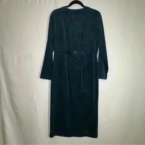 Vintage FADS 90s corduroy button up down long sleeve dress farm core 90s size 6 - Picture 7 of 12